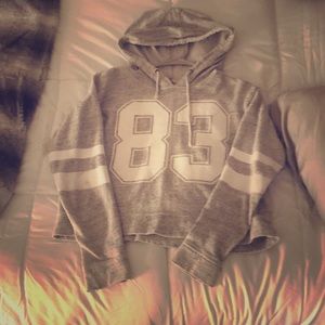 White and grey hoodie